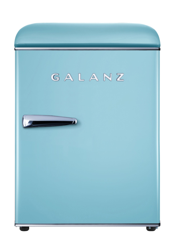 Galanz 1.7 Cu ft Retro Single Door Mini Fridge, Game Room, Garage, Kids Room