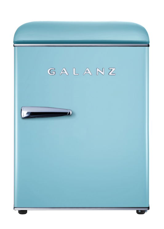 Galanz 1.7 Cu ft Retro Single Door Mini Fridge, Game Room, Garage, Kids Room