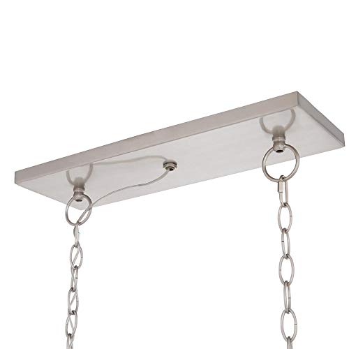 Home Decorators Collection 7965HDCDI Boswell Quarter 5-Light Brushed Nickel Island Chandelier Weathered Wood Accents