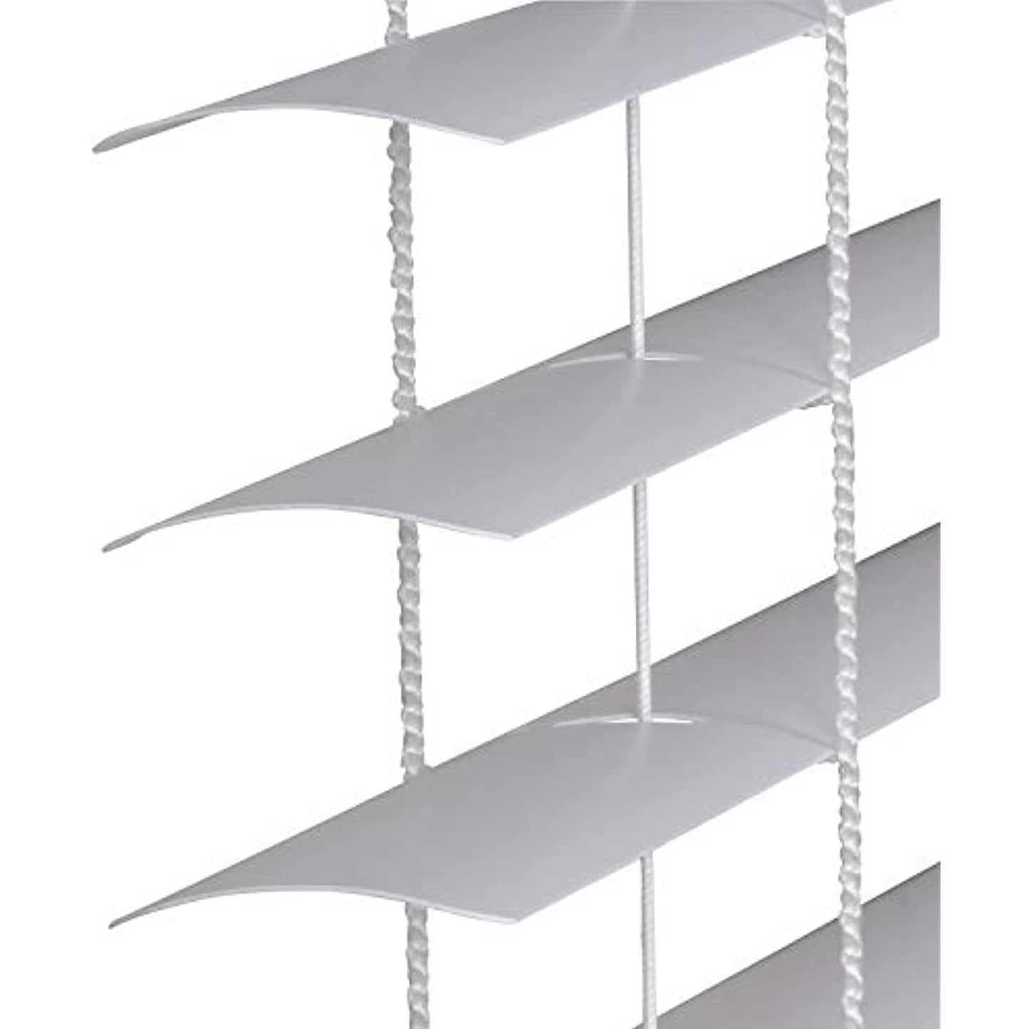 LOTUS & WINDOWARE 1" Cordless Vinyl Mini Blind, 12" x 72", White- OPEN BOX