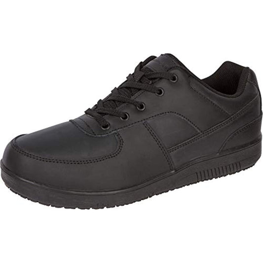 Genuine Grip Athletic -Black- Slip Resistant Sneaker-10.5 Wide- '1010'- NEW