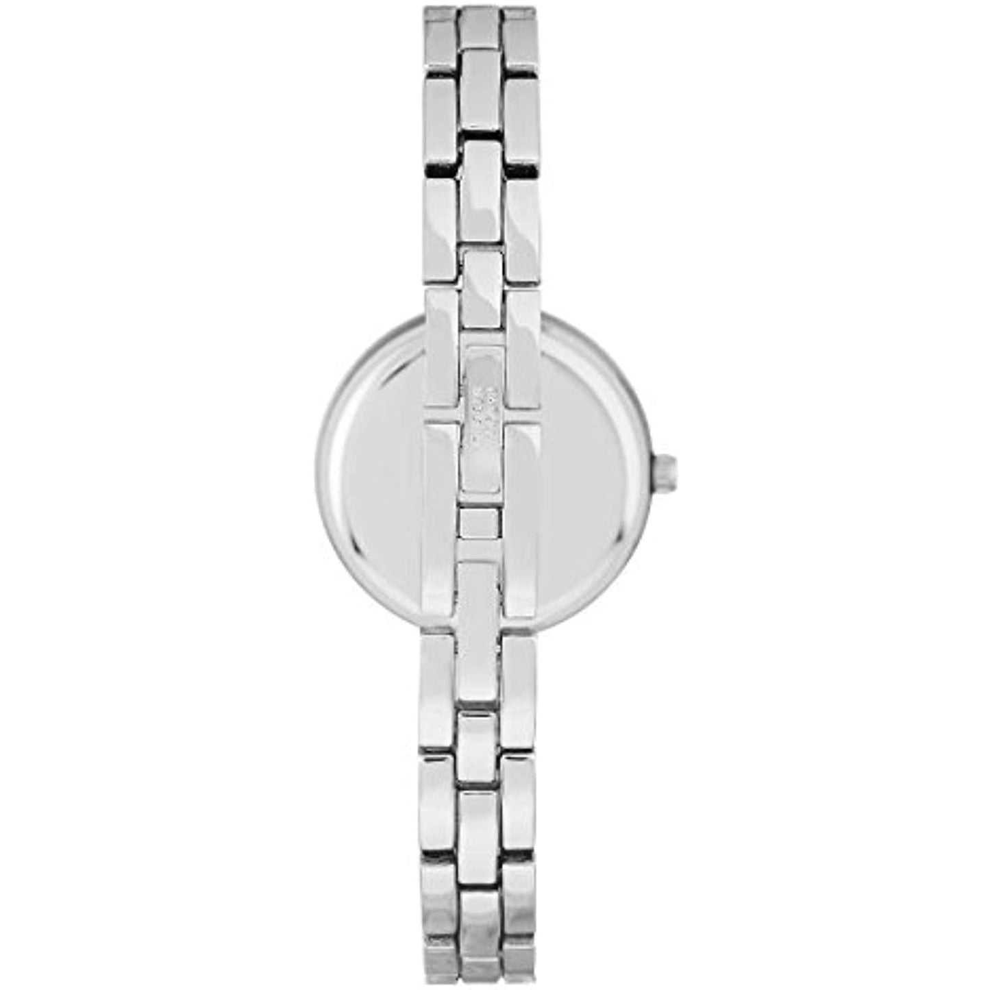 Badgley Mischka Silver Tone Swarovski Crystal Women's Bangle Watch NO BOX