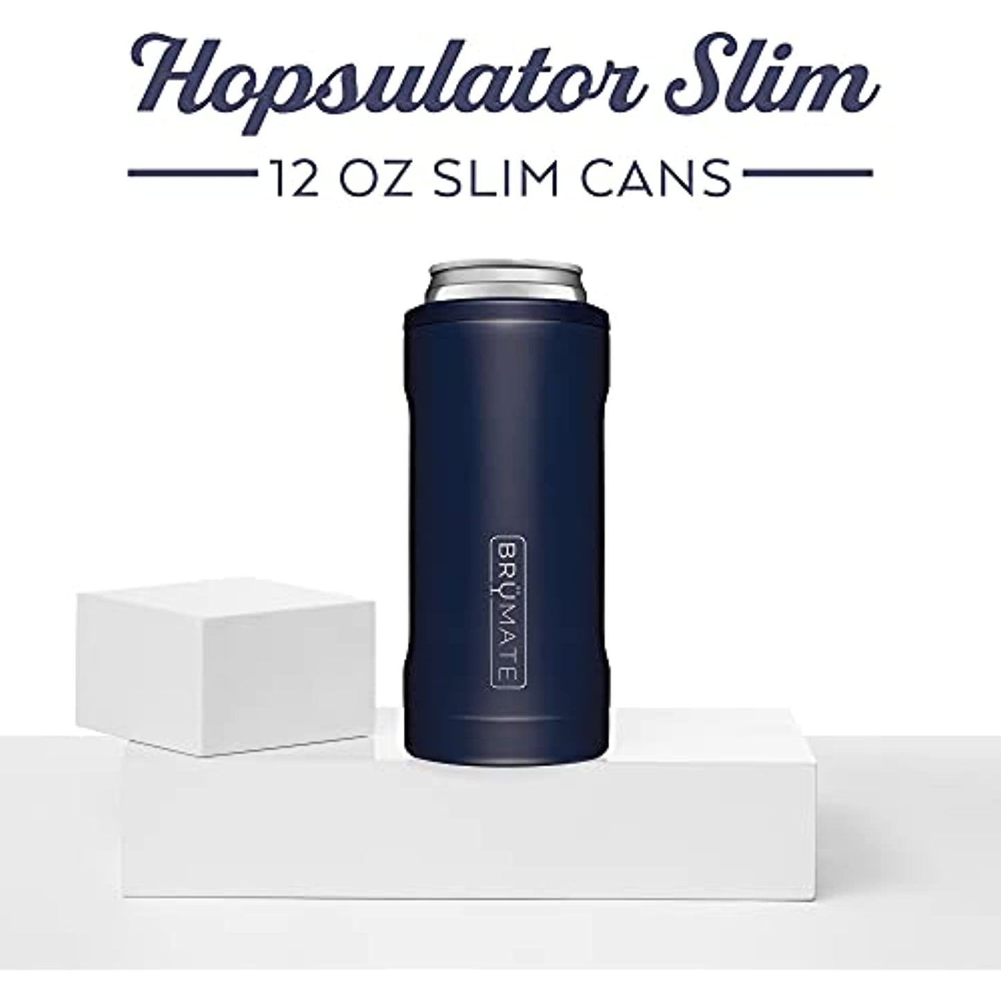 BrüMate Hopsulator Slim Can Cooler Insulated for 12oz Slim Cans | Skinny Can