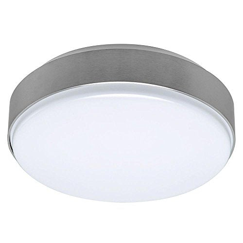 Hampton Bay Brushed Nickel LED Round Ceiling Flushmount