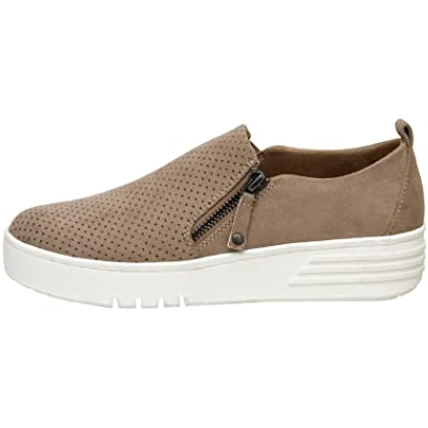 CUSHIONAIRE Women's Nissa Casual Zipper Slip on with +Memory Foam & Wide Widths