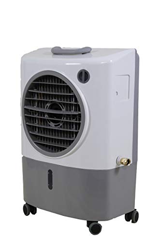 Hessaire MC18M Portable Evaporative Cooler, Gray, 1300 CFM, Cools 500 Sq ft