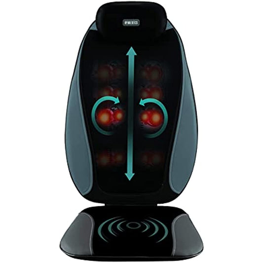 Homedics MCS-380 Shiatsu Pro Plus Heated Massage Back Cushion Black New Open Box