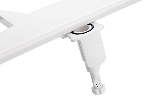 Bio Bidet BB-70 Fresh Spray Non-Electric Bidet Toilet Seat Attachment, Retractable Self Cleaning Nozzle, Brass Inlet Valve Metal Hose, Water Pressure Control, Easy DIY Install White