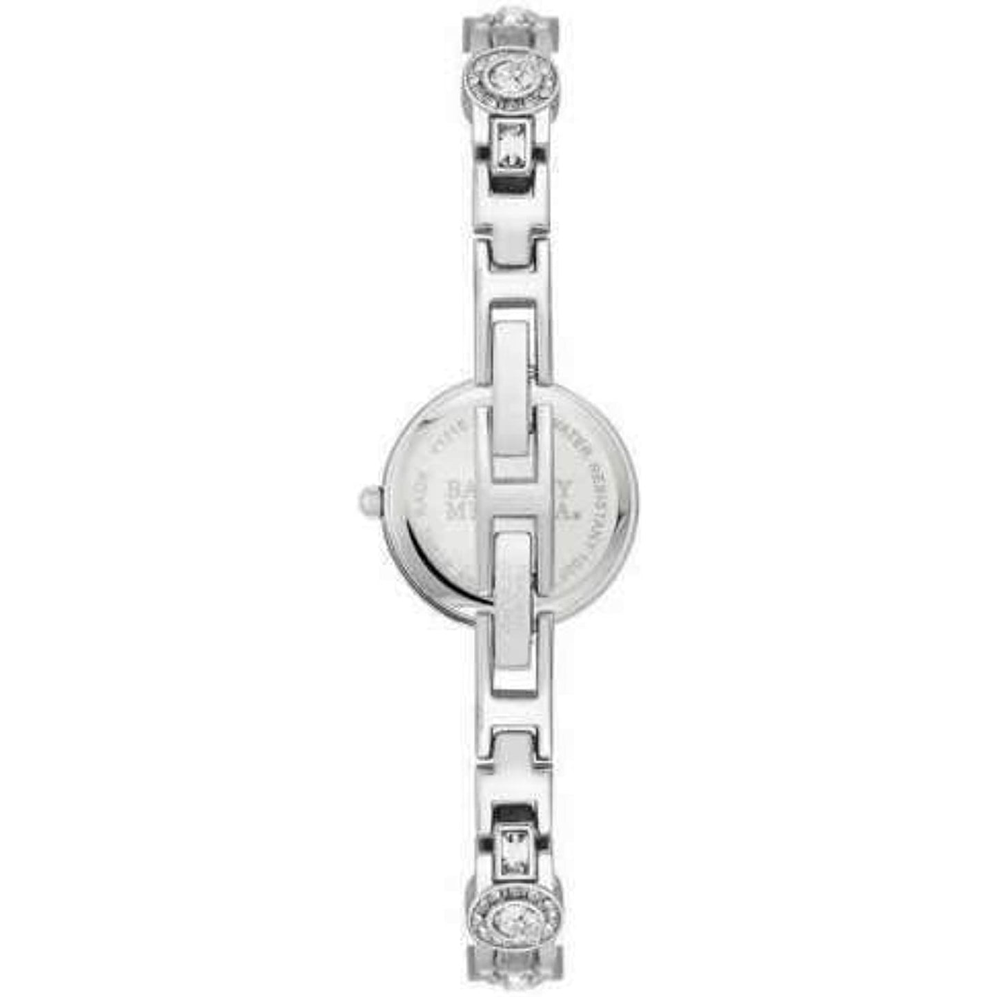 Badgley Mischka BA/1397MPSV Women's Silver-Tone Crystal Watch NO BOX
