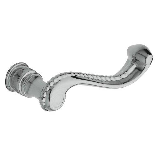 Baldwin 5104 Pair of Estate Rope Levers Without Rosettes, Polished Chrome