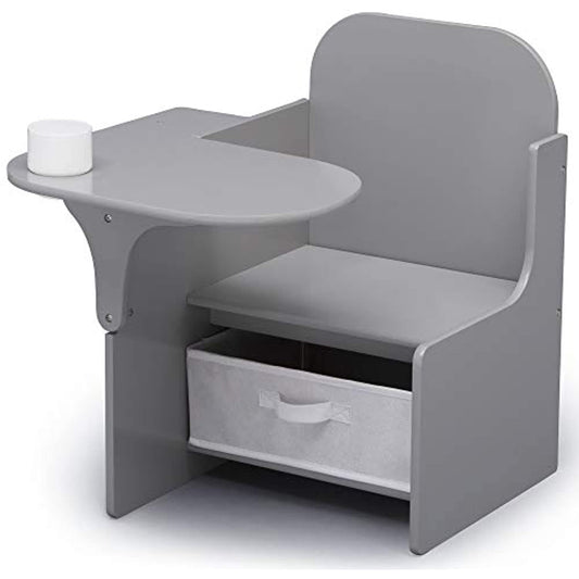 Delta Children MySize Chair Desk with Storage Bin, Grey (open box)