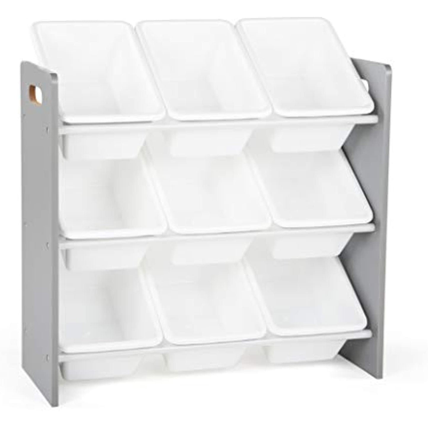 Humble Crew, Grey/White Toy Organizer, 9 Bin Storage, 24" Tall