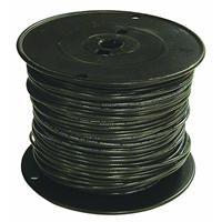 Building Wire, THHN, 1 AWG, Black, 500FT