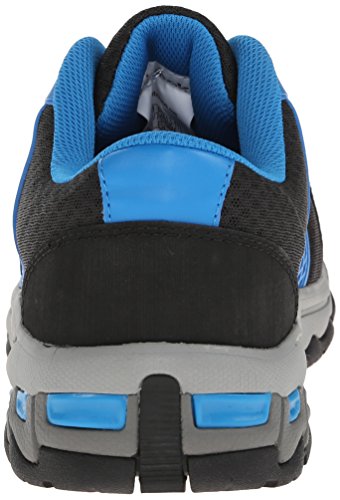 Reebok Work Men's Heckler RB4620 Industrial and Construction Shoe, Black/Blue Trim, 9.5 W US