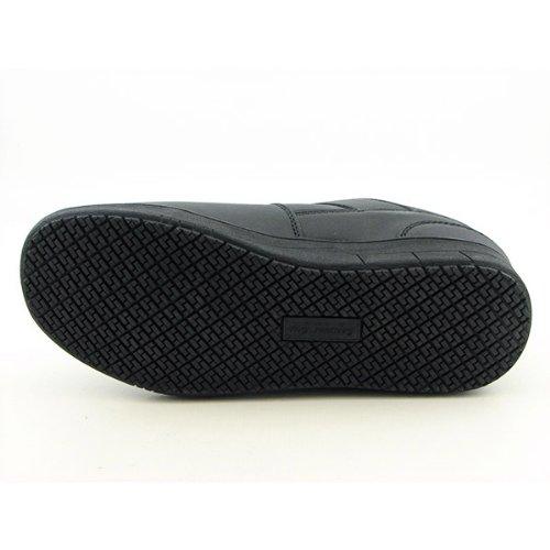 Genuine Grip Footwear Men's Slip-Resistant Athletic,Black Leather,US 14 W