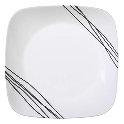 Corelle Squares Simple Sketch 1088188 16-Piece Dinnerware Square White Value