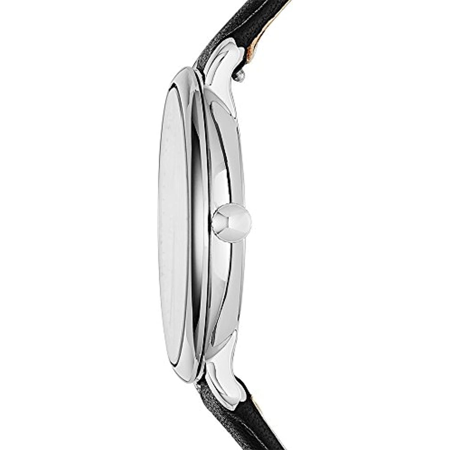 Fossil Women's Jacqueline Quartz Stainless Steel Leather Silver Black  NO BOX