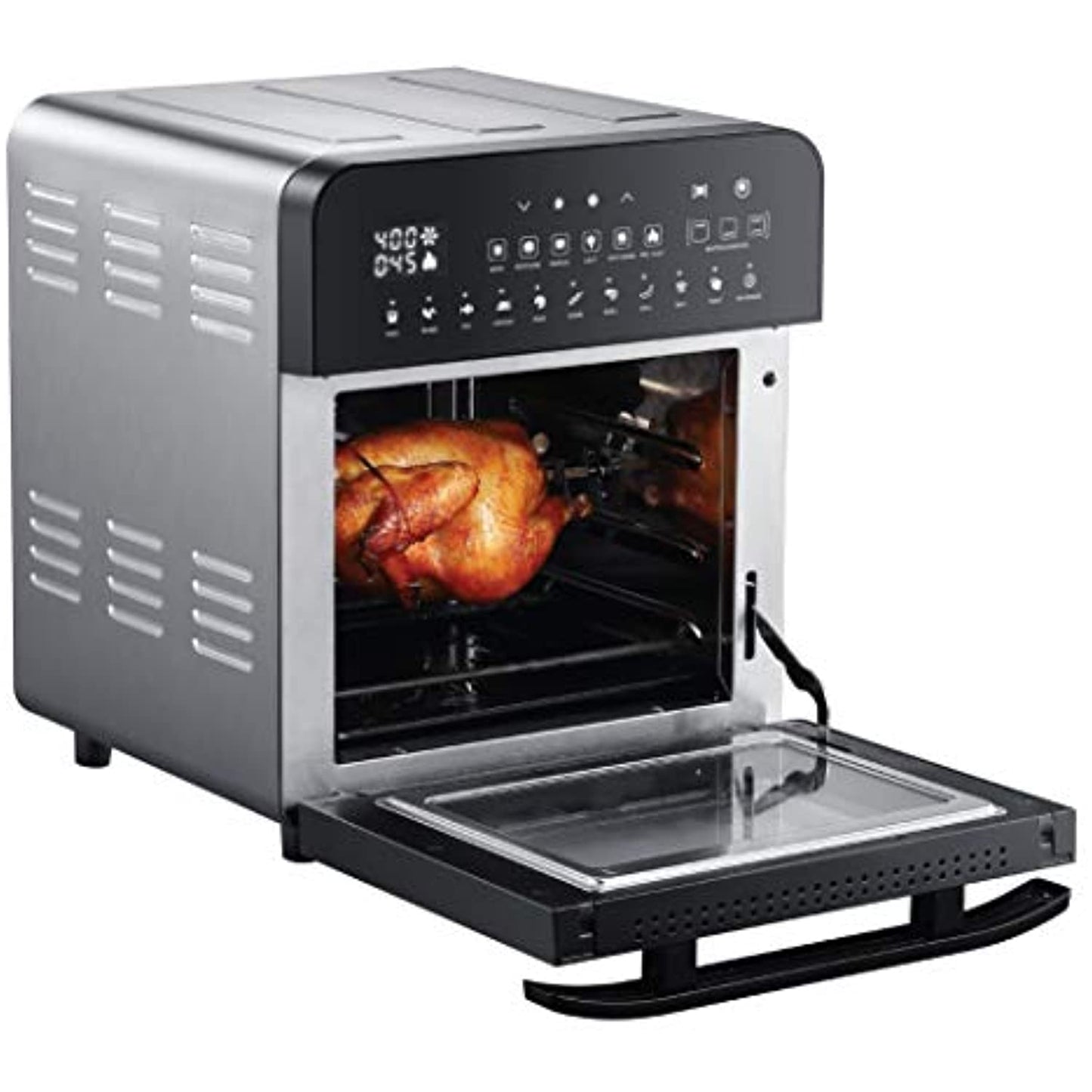 GoWISE USA Ultimate 14.7-Quart Air Fryer Grill with 11 presets. OPEN BOX