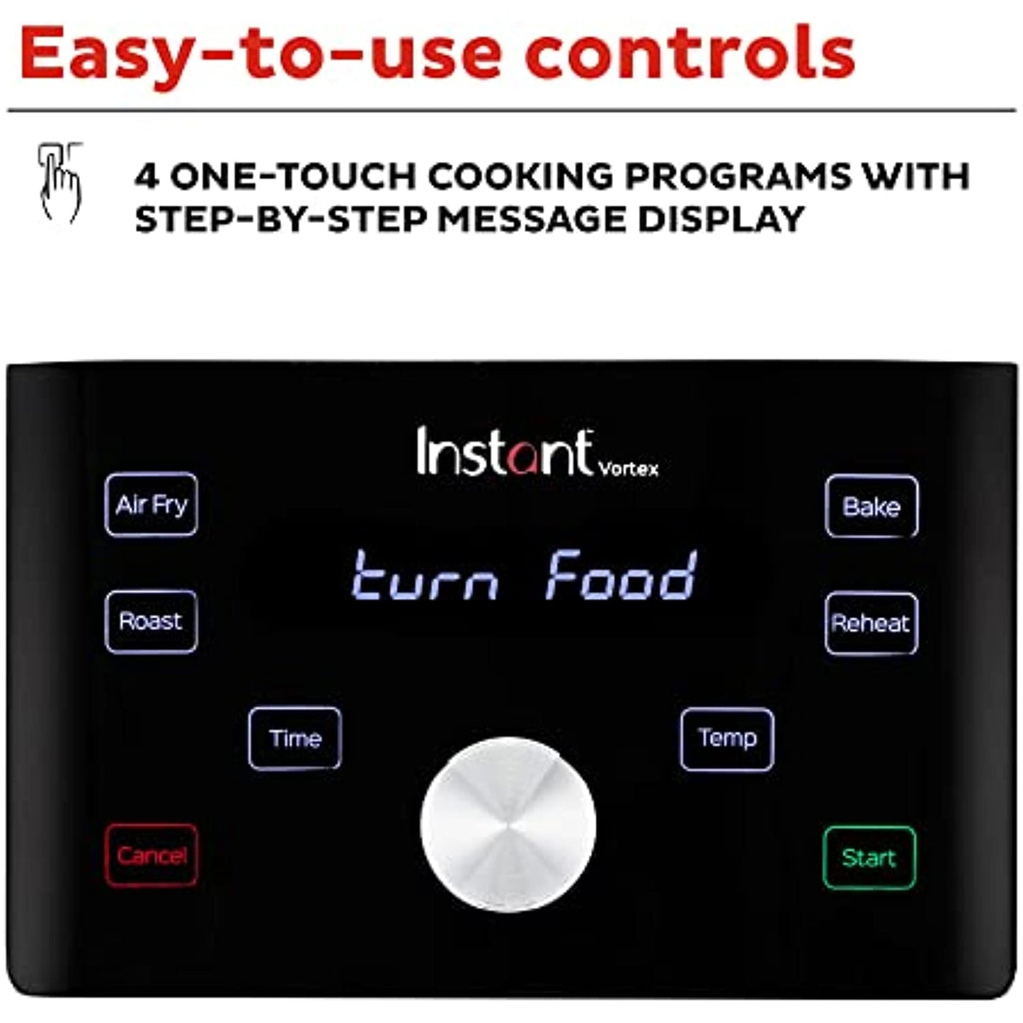 Instant Pot Vortex 6QT Large Air Fryer Oven Combo, Customizable Smart Cooking