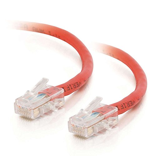 C2G 26690 Cat5e Crossover Cable - Non-Booted Unshielded Network Patch Cable, Red