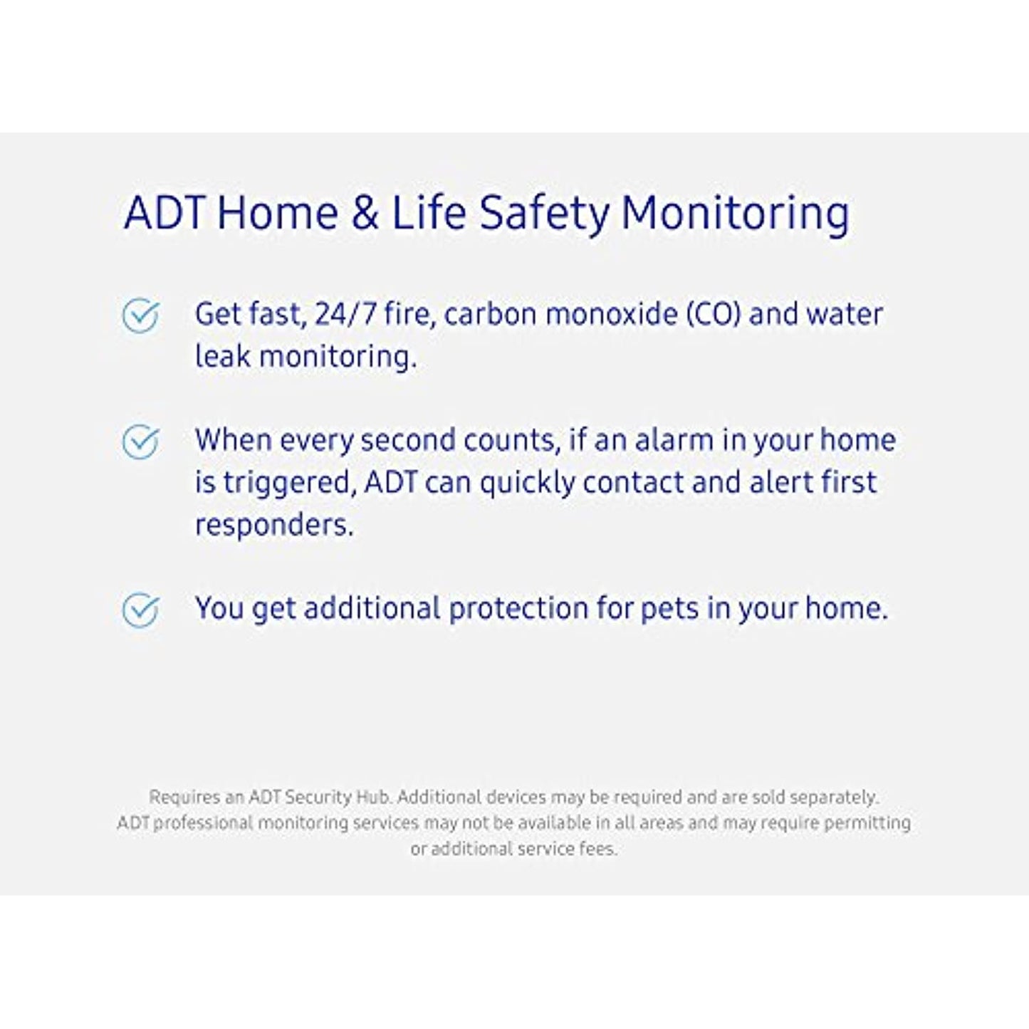 2 PACK ADT Samsung SmartThings ADT Water Leak Detector Requires ADT Security Hub