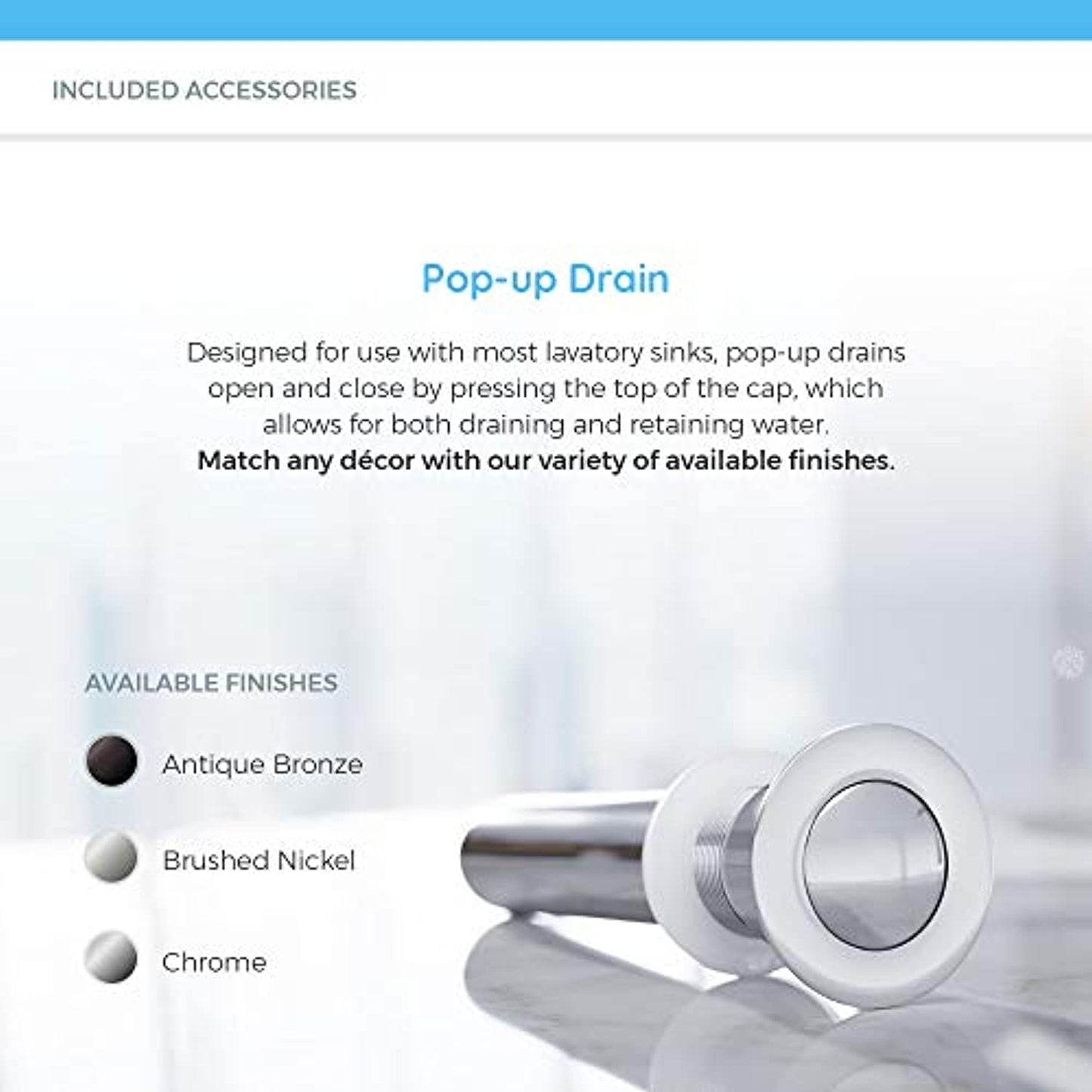 Countertop Sink Stainless Steel 1917-BN-ENS (OPEN BOX)