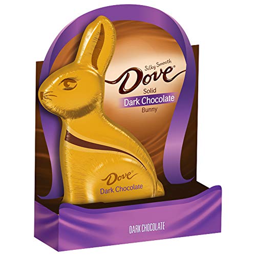 Dove Dark Chocolate Solid Easter Bunny, 4.5 Ounce Exp: 03-2021