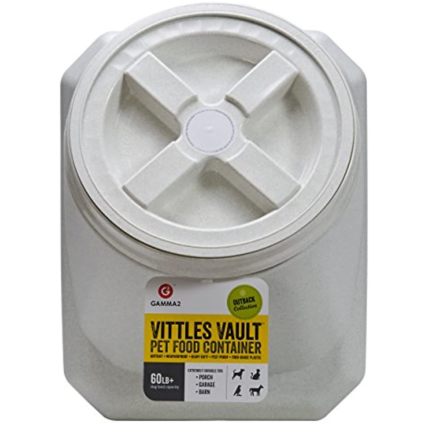 Gamma2 Vittles Vault Outback Airtight Pet Food Container, 60 lbs  *USED*