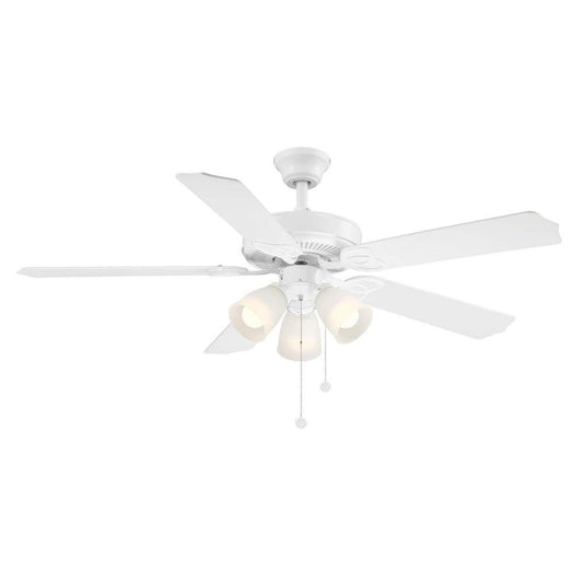Brookhurst YG268-WH 52 in. White Ceiling Fan with Light Kit