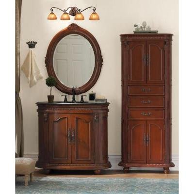 Hampton Bay 25067 Chateau Deville 4 Walnut Bath Light