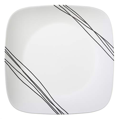 Corelle Squares Simple Sketch 1088188 16-Piece Dinnerware Square White Value