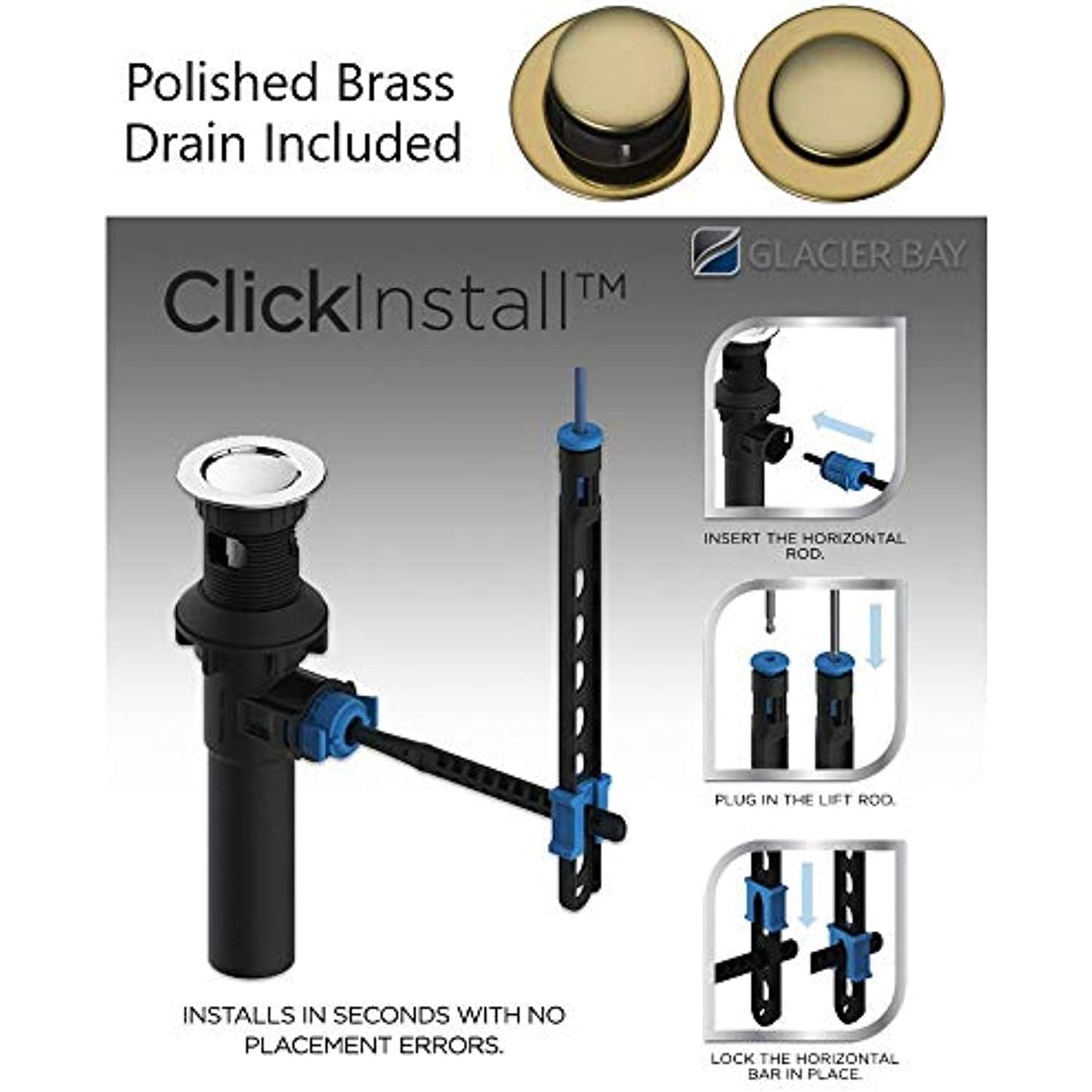 Builders 8 in. Widespread 2-Handle High-Arc Bathroom Faucet in Polished Brass