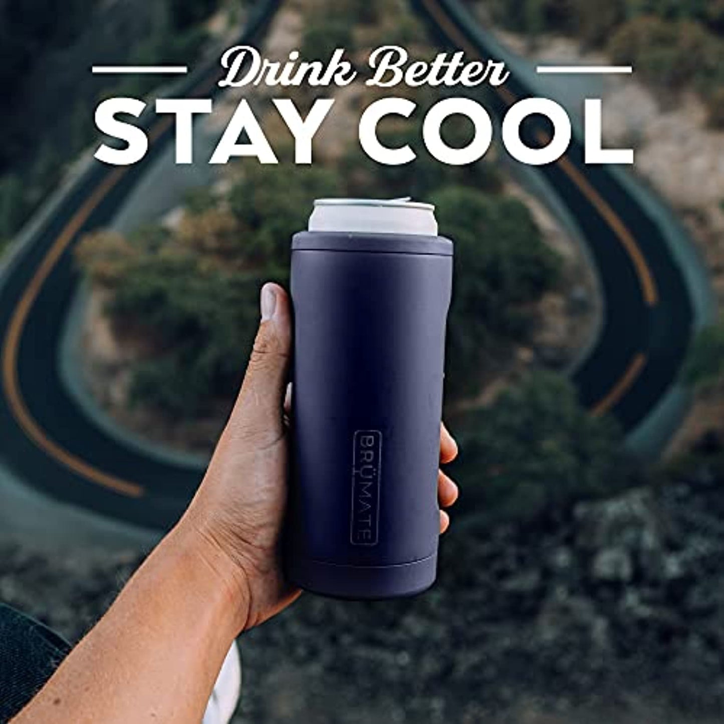 BrüMate Hopsulator Slim Can Cooler Insulated for 12oz Slim Cans | Skinny Can