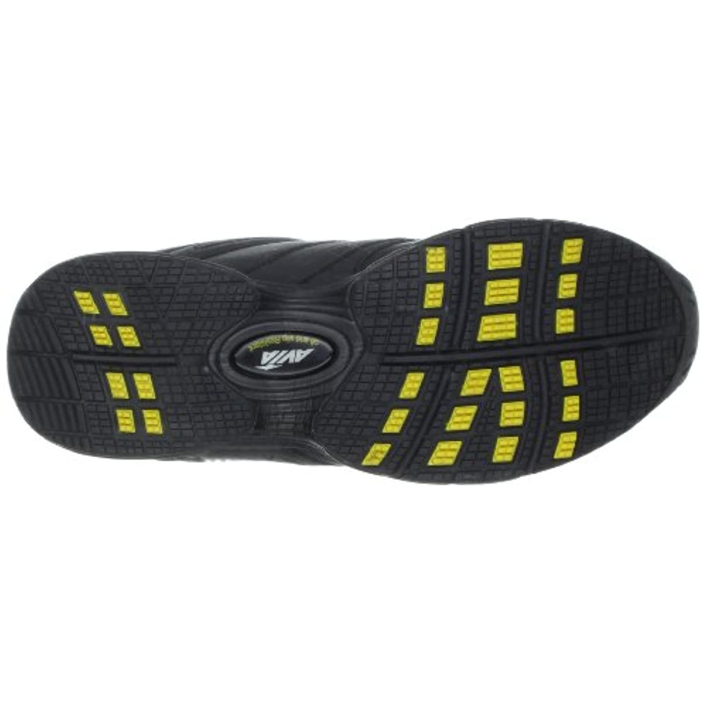 Avia Womens Walking Sneaker- Black 7.5 Medium- 3251