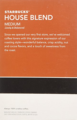 Starbucks 128 COUNT House Blend, K-Cup for Keurig Best Before August 2020