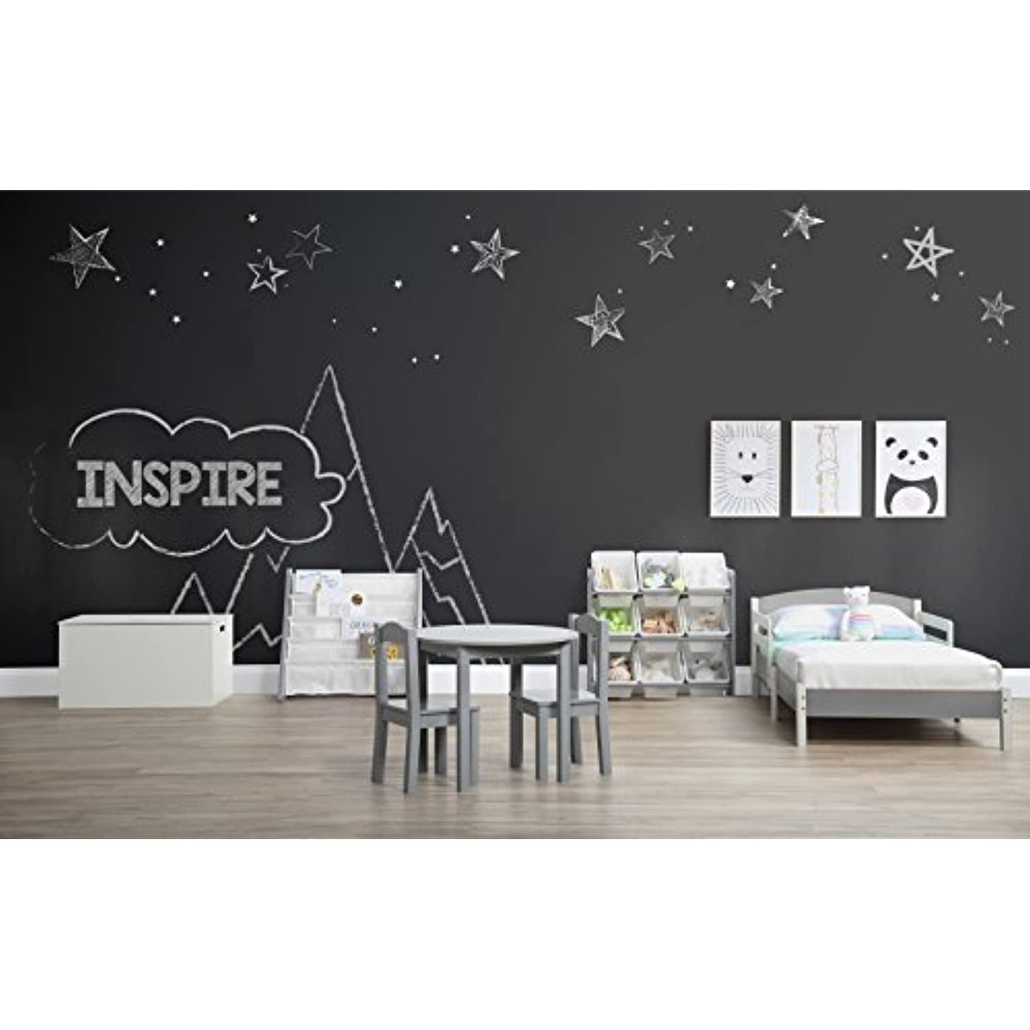 Humble Crew, Grey/White Toy Organizer, 9 Bin Storage, 24" Tall