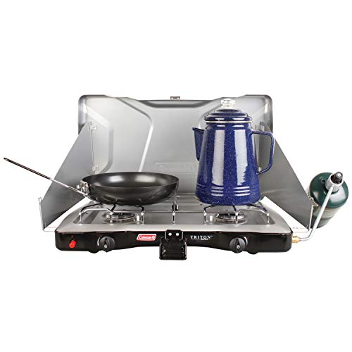 Coleman Gas Camping Stove | Triton+ Propane Stove, 2 Burner