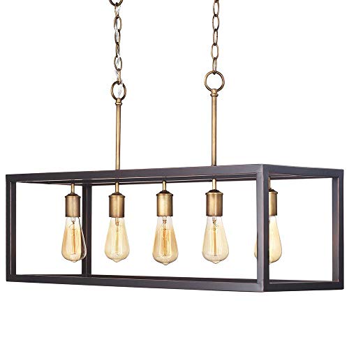 Home Decorators Collection Boswell Quarter Collection 5-Light Vintage Brass