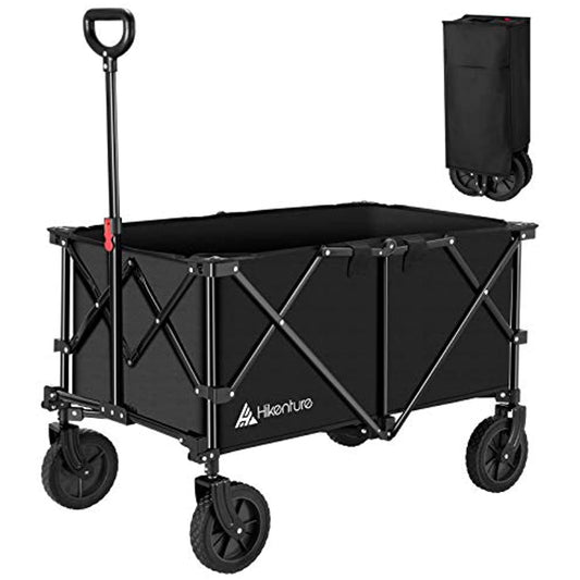 Hikenture Heavy Duty Utility Collapsible Wagon with All-Terrain Wheels, PREOWNED
