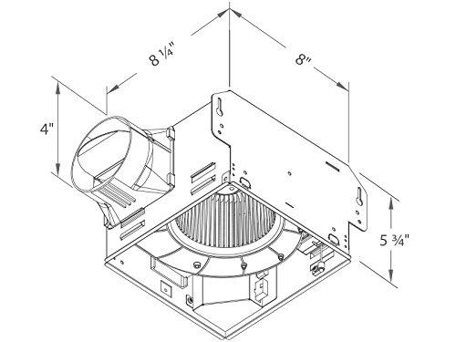 Delta BreezGreenBuilder GBR80LED 80 CFM Exhaust Bath Fan with LED Light