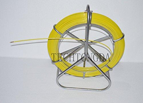 Fish Tape Fiberglass Reel Wire Cable Running Rod Duct Rodder Fishtape Puller 6mm