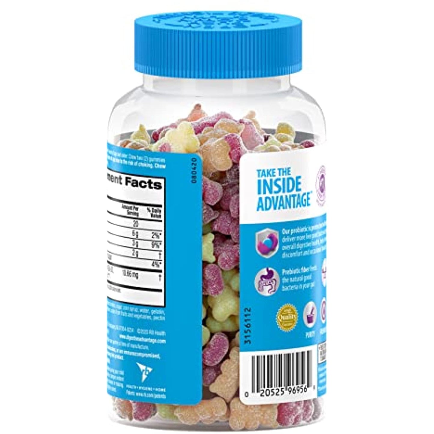 Digestive Advantage Prebiotic Fiber Plus Probiotic Gummies 48 ea Exp 01/23