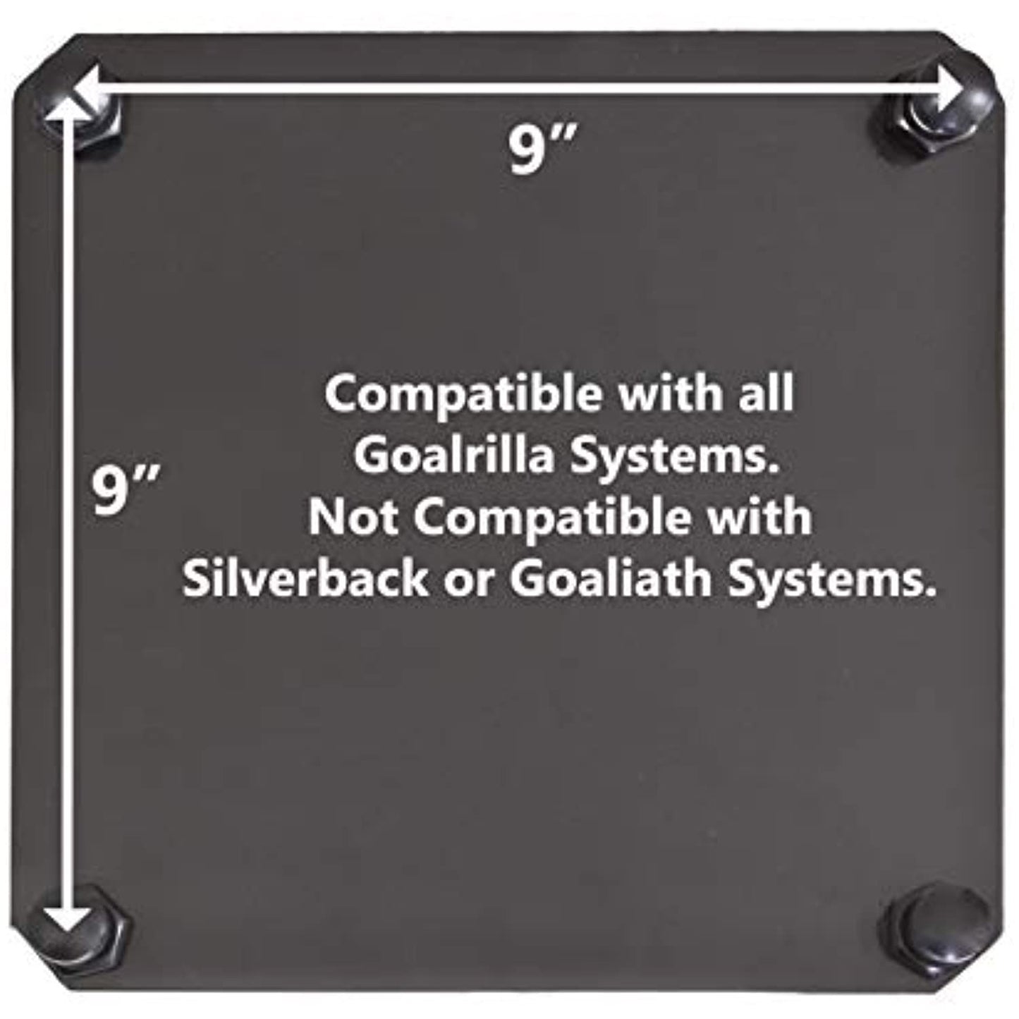 Goalrilla 9" Basketball Anchor Kit,  Installs In-Ground  (*OPEN BOX)