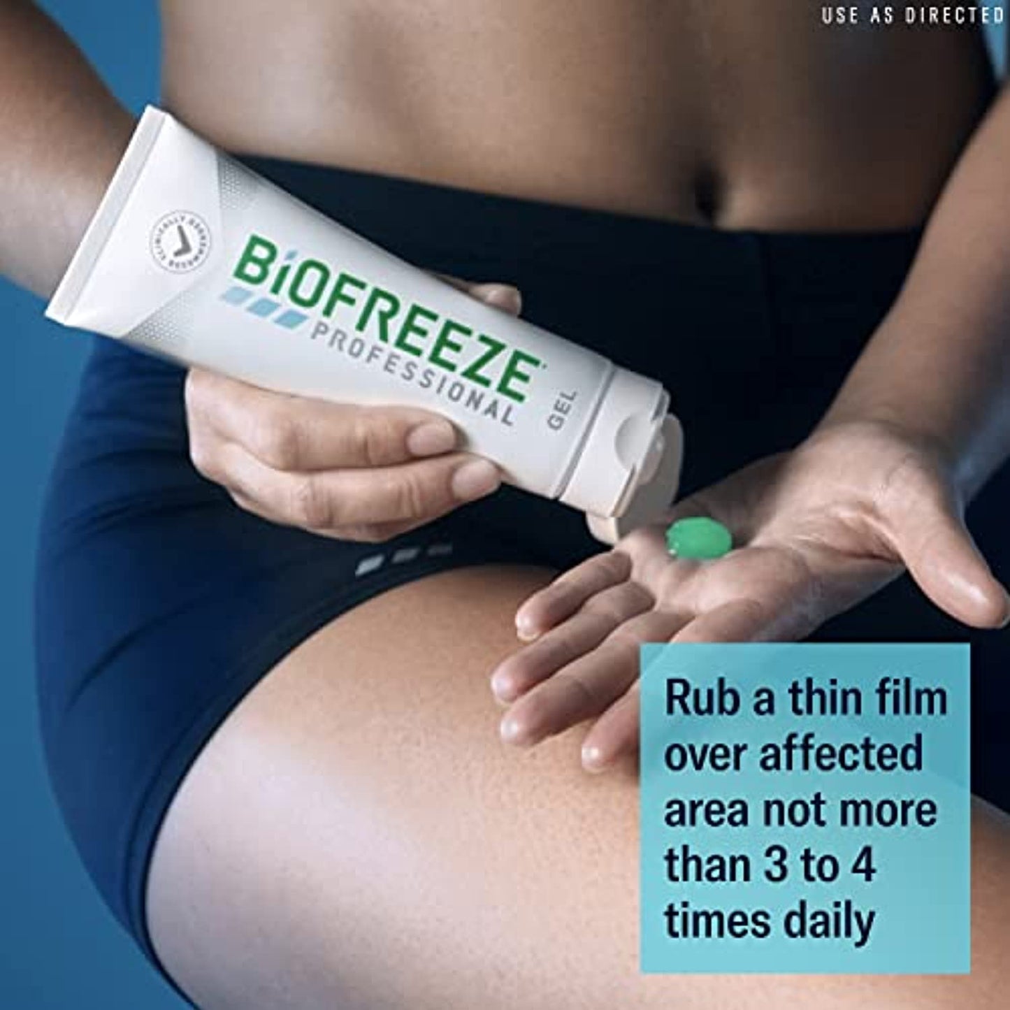 Biofreeze Professional Pain Relief Gel, 4 oz. Tube, Green, Pack of 3