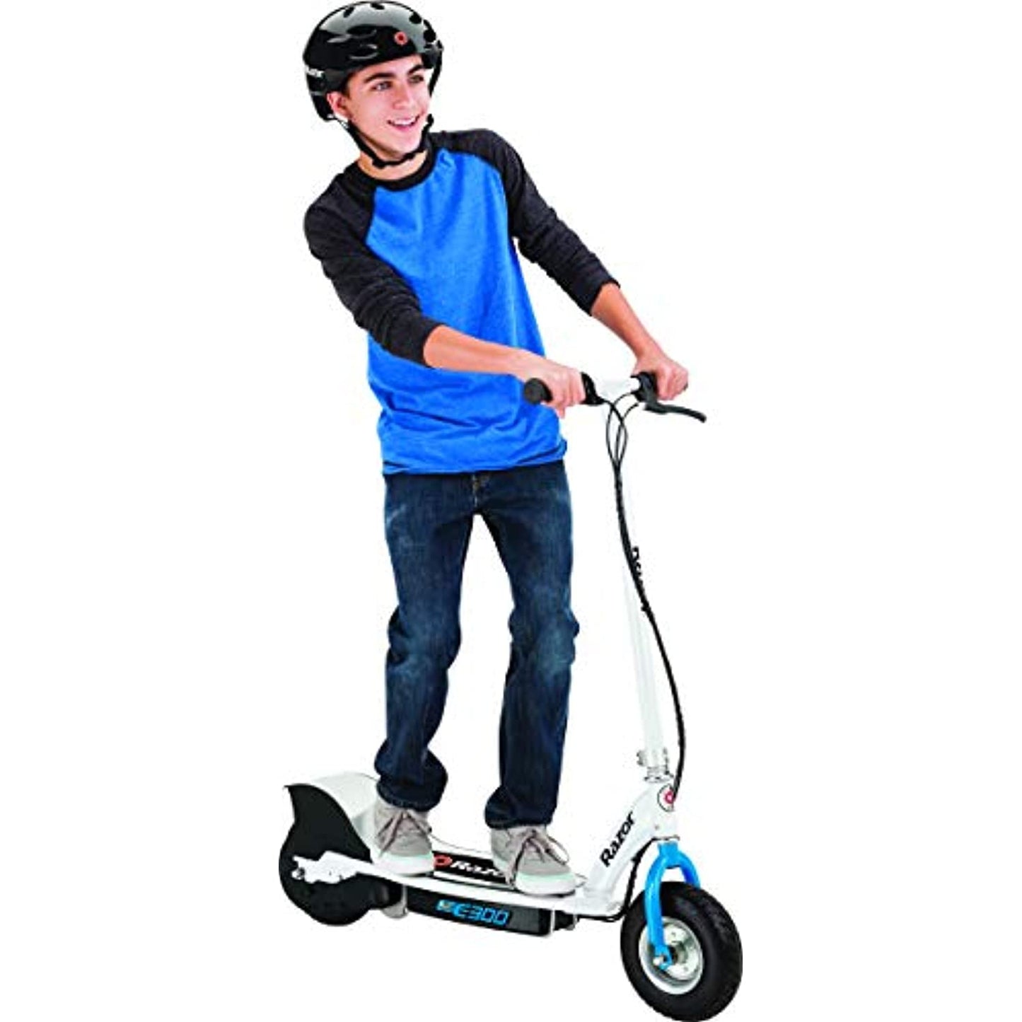 Razor E300 Electric Scooter - 9" Air-filled Tires, Up to 15 mph and 10 Miles