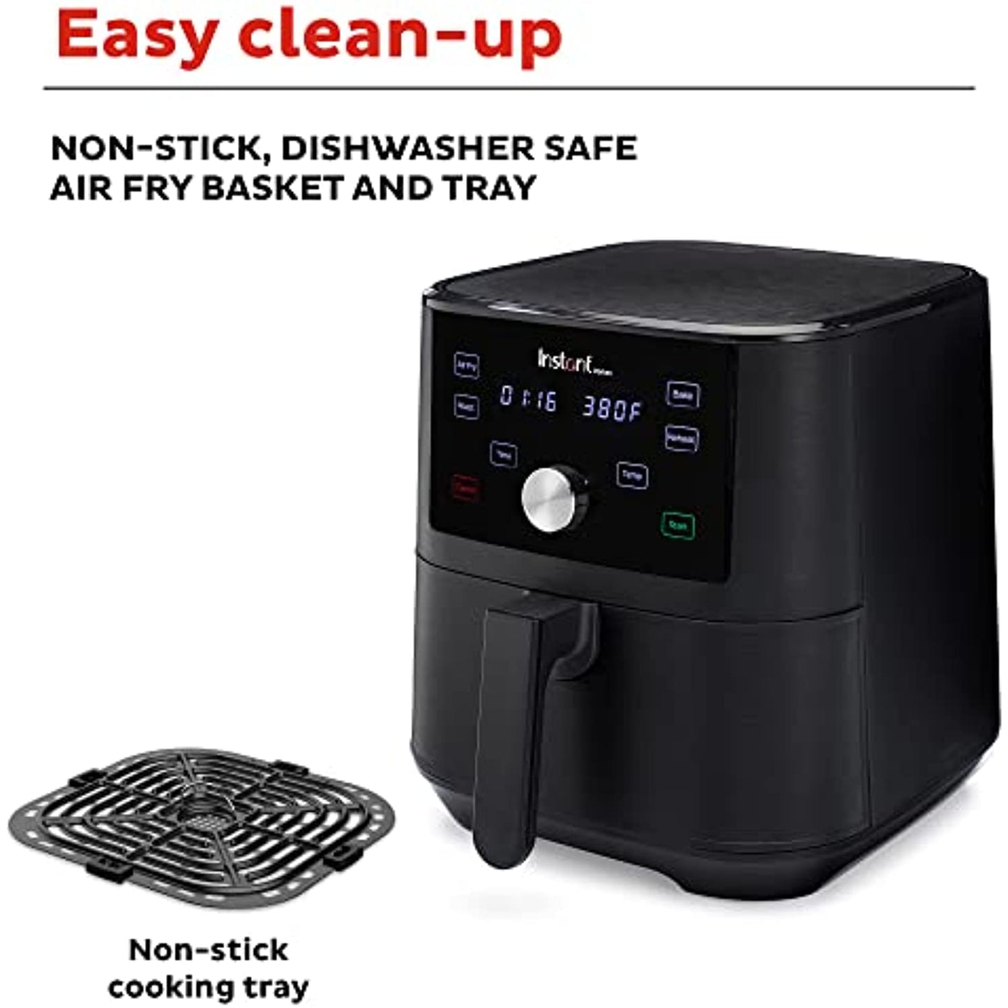 Instant Pot Vortex 6QT Large Air Fryer Oven Combo, Customizable Smart Cooking