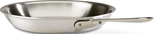 All-Clad 7112 MC2 Professional Master Chef 2 Stainless Steel Bi-Ply Bonded Oven Safe PFOA Free Fry Pan Cookware, 12-Inch, Silver