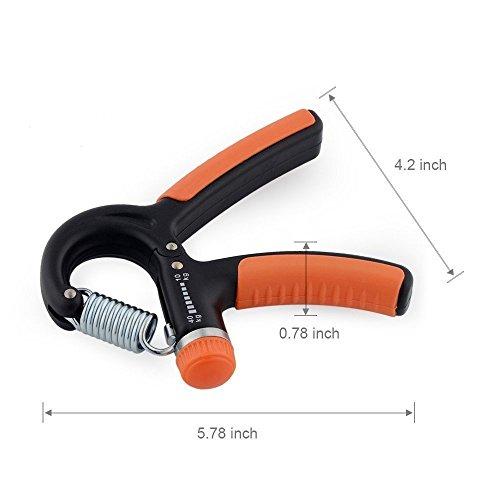 Hand Grip Strengthener with Adjustable Resistance 22 to 88 Lbs ,Hand Exerciser Non-slip Gripper Perfect for Musicians Athletes and Hand Rehabilitation Exercising