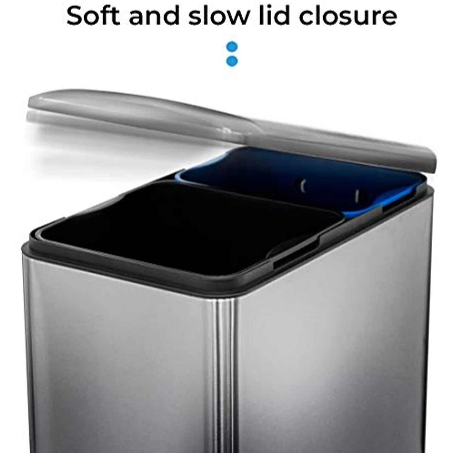 Home Zone 13 Gl Kitchen Dual Compartment Combo, Stainless Steel, 50 Lt *OPEN BOX