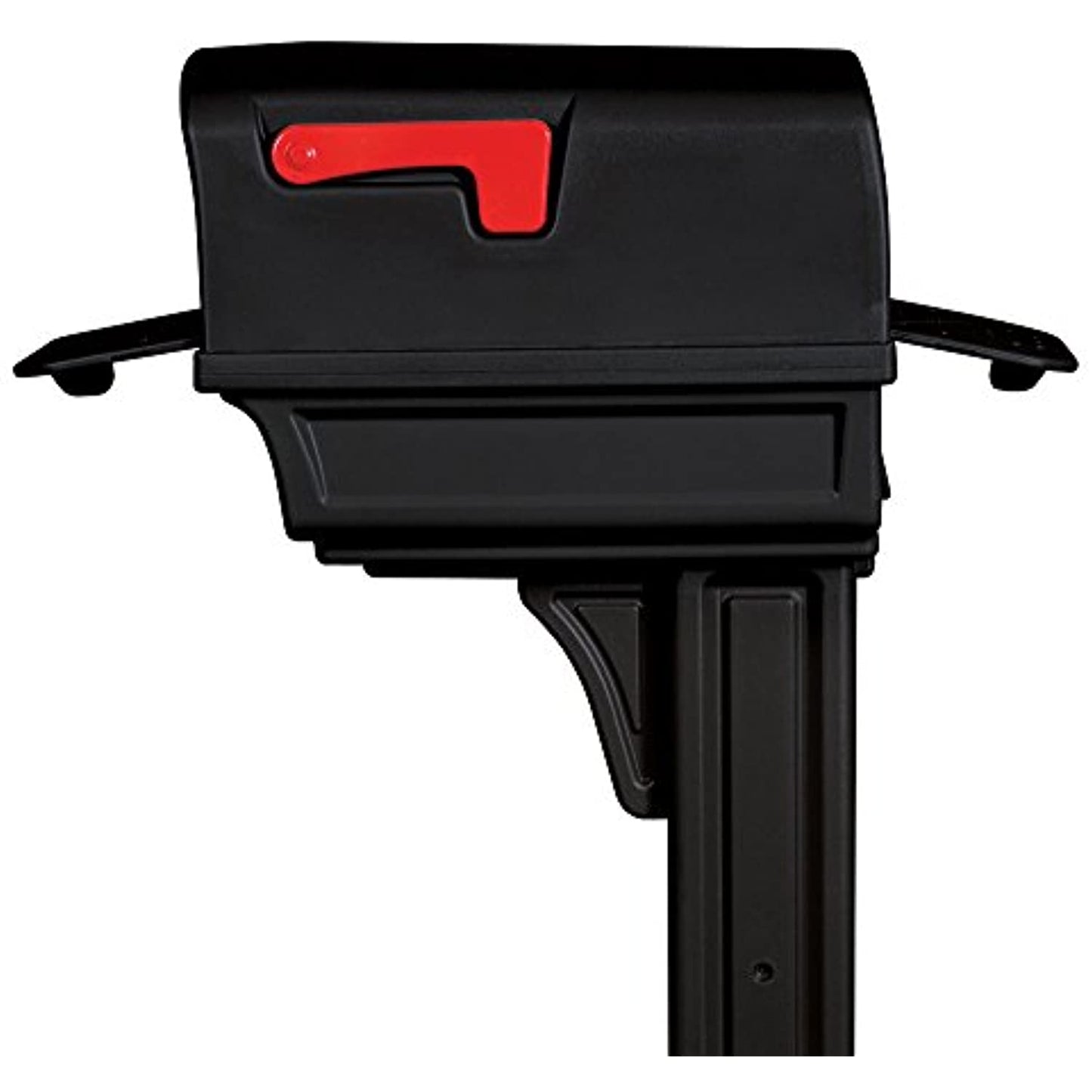 GIBRALTAR Mailboxes Plastic Mail & Post Kit, Black GGC1B0000 Rustproof- OPEN BOX